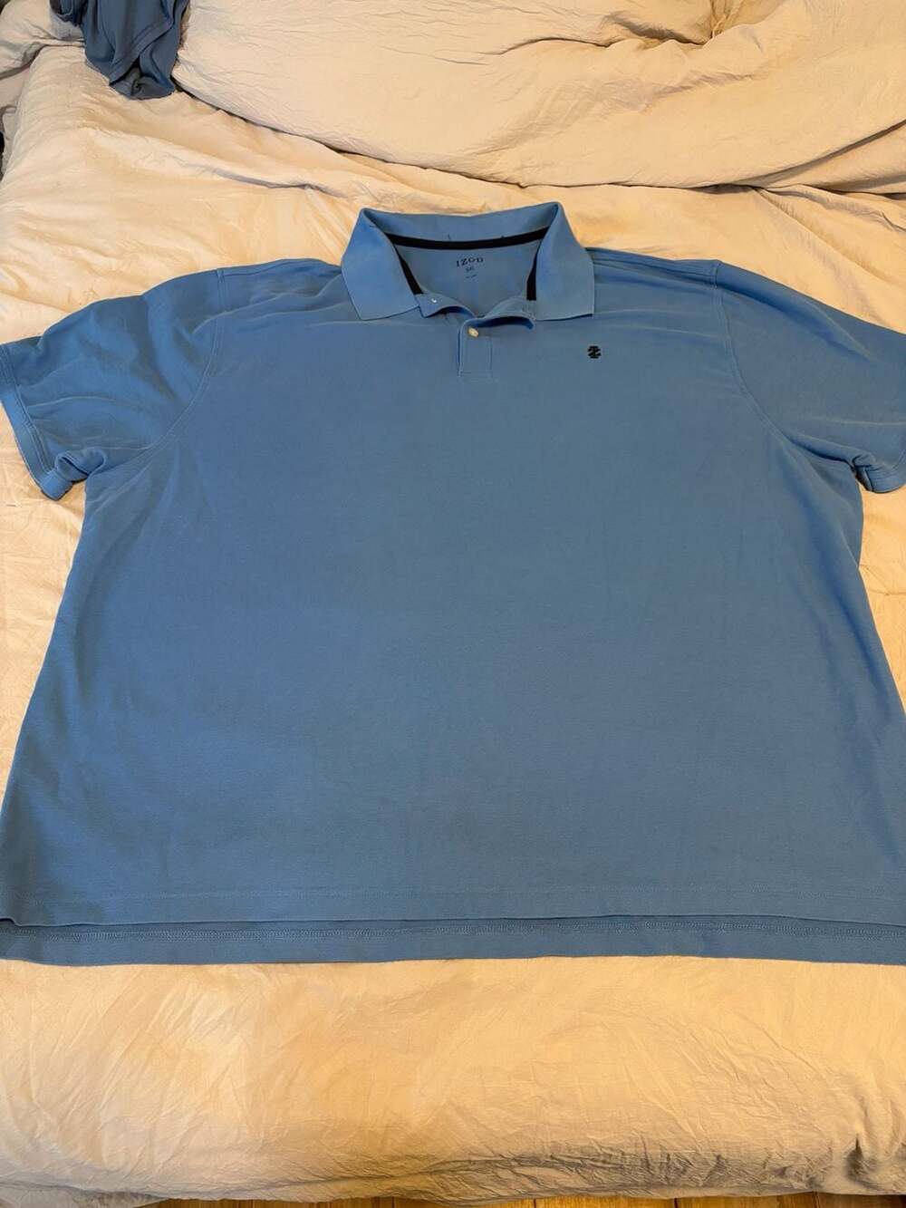 IZOD Performance Short Sleeve Polo Shirt Blue 5XL